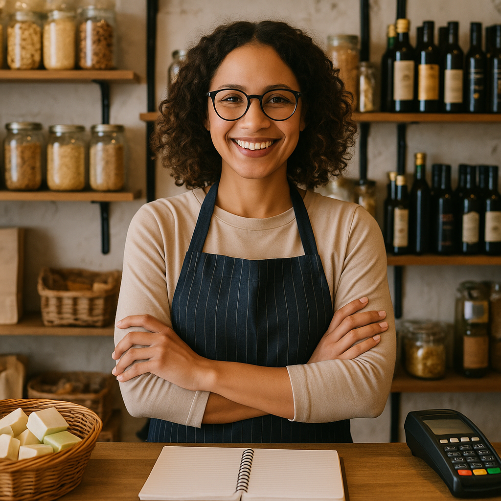 Small business owner in a shop